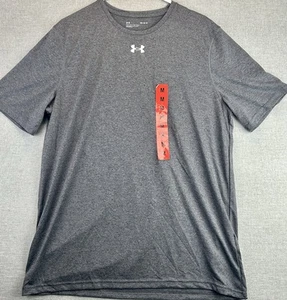 Mens Under Armor Short Sleeve Locker Tee 2.0 Grey Size M - Picture 1 of 9