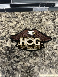 New Iron On Eagle Gold Patch ~ Harley Davidson Owners Group #HOG H.O.G. - Picture 1 of 4
