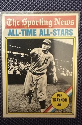 1976 Topps - Pie Traynor #343 - Изображение 1 из 2