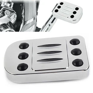 Billet Bremspedalabdeckung Chrom für Harley Heritage Softail FLSTC Road Glide - Picture 1 of 9