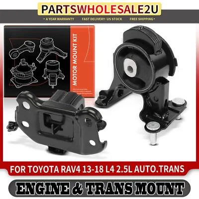 2x Rear Engine Motor &Transmission Mount for Toyota RAV4 2013-2018 L4 2.5L AWD - Image 1 of 4