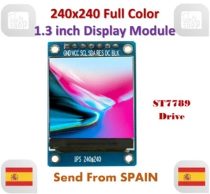 1.3 inch IPS HD TFT ST7789 Drive IC 240*240 Full Color LCD Display Module - Imagen 1 de 5
