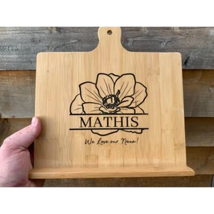 Personalisierter Kochbuchständer aus Holz - Bild 1 von 5