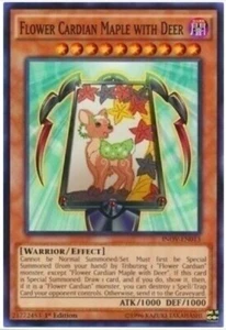 Yu-Gi-Oh! Flower Cardian Maple with Deer - INOV-EN013 - Common 1st Ed Mint X3 - Picture 1 of 2