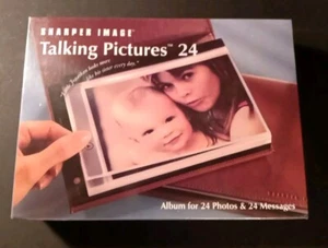Sharper Image Talking Pictures Album for 24 Photos, Record 24 Voice Messages NEW - Picture 1 of 2