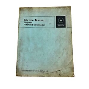 Mercedes Benz 3-Speed Automatic Transmission Service Manual 1980 