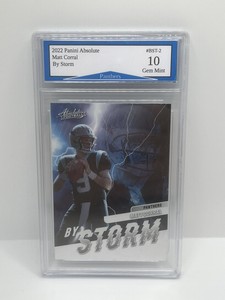 2022 Panini Absolute Matt Corral Rookie By Storm Card Gem Mint 10!