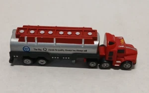 Micro Machines Scale Funrise Semi Truck The Big Q Rig Trailer Tanker (0141) - Picture 1 of 5