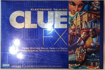 2003 Parker Brothers CLUE FX Electronic Talking Board Game 100%  Complete - Image 1 of 3