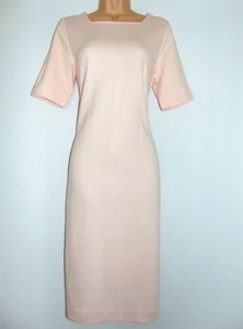 Peter Hahn 60's Style Quality Heavy Jersey Smart Casual Powder Pink Dress, Reino Unido 12 - Imagen 1 de 12