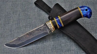 Nazarov Knives Russland san mai DamastStahl JagdMesser Handarbeit HRC62барракуда - Bild 1 von 4