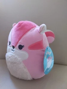 Squishmallow 18cm Dianalee The Candy Pink Chipmunk Kelly Toy BNWT - Picture 1 of 3