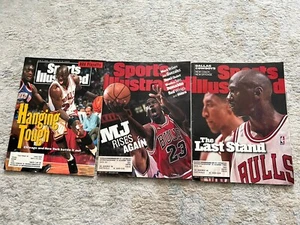 Michael Jordan Cover Sports Illustrated Magazines 1993, 1998, 1998 Lot - Bild 1 von 2