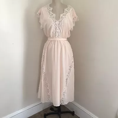 JOIE Women's  DRESS Pink Peach Sleevelss Lace Detail $448 S - Image 1 of 4