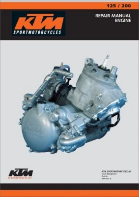 Manuale officina (INGLESE, file .PDF) KTM 125-200 SX-EXC 1999-2000-2001-2002 - Immagine 1 di 3