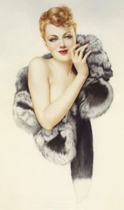 Vintage Vargas Pin Up Girl Photo Reproduction 12 - Picture 1 of 1