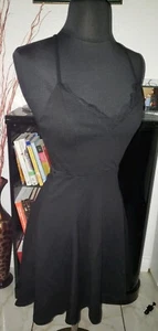 Nuevo con etiqueta Vestido Lulus Negro Encaje XS disco mini vestido  - Imagen 1 de 8
