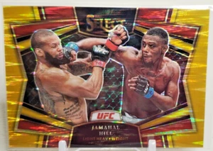 2023 UFC Select PRIZM Jamahal Hill Gold Flash Octagonside SSP 3/10 #21 - Picture 1 of 3