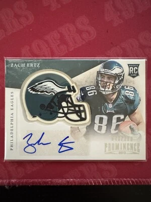 2013 Panini Prominence - Rookie Helmet Signatures #200 Zach Ertz /100 (AU, RC) - Image 1 of 4