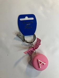 Souvenirs De Paris' Pink Initial A Keychain-Eiffel Tower - Picture 1 of 1