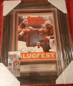 Evander Holyfield Autographed 1992 Sports Illustrated Magazine With New Framing - Picture 1 of 9