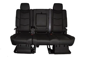 Escalade ESV 2015 segunda fila asiento de banco en cuero negro azabache - Imagen 1 de 4