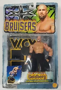Bruisers WCW Goldberg Wrestler mit Spear Action Katapult Basis Neu in OVP - Bild 1 von 5