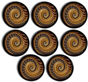 Spiral Drawer Pulls | Abstract Cabinet Knobs | Dark Steampunk Decor 4, 6 or 8pc - Picture 1 of 7