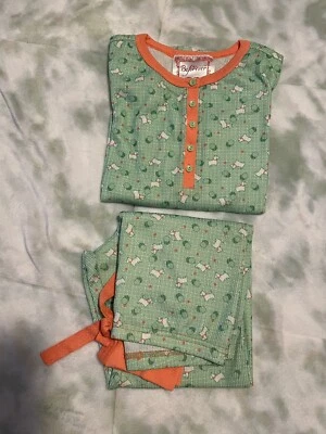 Pijama largo American Girl Beforever L 14-16 niñas 2 piezas verde Scotty Dog pijama Foto 1 de 4