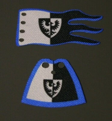 Ritter Umhang,Flagge,Fahne,Ritterburg,6074, für Figuren (8)