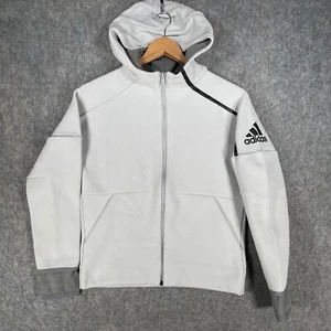 Adidas Hoodie Damen klein blau schwarz Spruch Logo Jacke Freizeit Gym Top - Bild 1 von 14