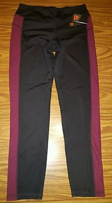 NUEVO CON ETIQUETAS $78.00 Pantalones de Yoga Atléticos RBX para Mujer Negros con Arándano - L Foto 1 de 3