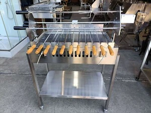 NEW STAINLESS STEEL CYPRUS SOUVLA BBQ GRILL SPIT ROTISSERIE - Picture 1 of 7