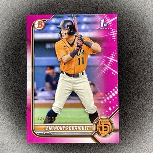 ANTHONY RODRIGUEZ 2022 Bowman 1st Prospects Paper #BP-26 Pink /299 Giants Rookie