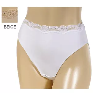 Barely Breezies Set di 2 Mutandine Hi-Cut in Microfibra con UltimAir BEIGE Taglia 12 - Foto 1 di 2