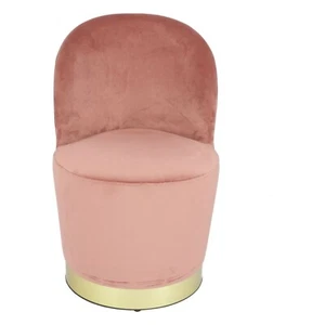 Butaca Glamour Color Rosa Salmón Muebles CASA Dormitorio Oficina Tienda - Imagen 1 de 3