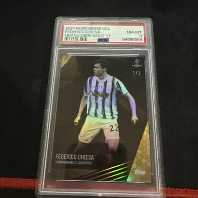 2021 Topps Weston McKennie Curated UCL I Bianconeri  Gold Federico Chiesa 1/1 - Image 1 of 4