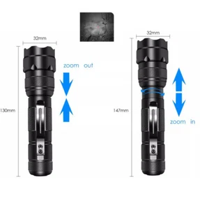 Linterna portátil LED infrarroja con zoom IR 940NM luz de caza visión nocturna - Imagen 1 de 11