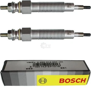 2X BOSCH Bujías Para Land Rover Defender Station Wagon L316 2.5 TDi 2X4 - Imagen 1 de 5