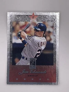 1997 Donruss Elite Jim Edmonds #28 Anaheim Angels Baseball Card - Picture 1 of 2