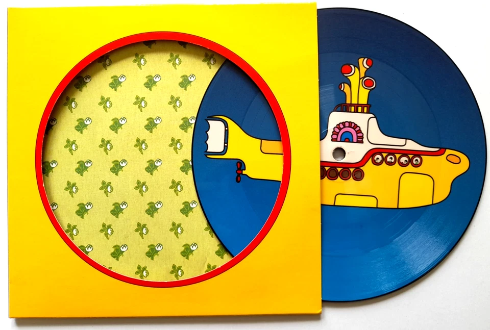 NEW Beatles Picture Disc Yellow Submarine Eleanor Rigby 7" Vinyl  50th Anniversa - Image 1 of 2