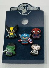 Universal Studios Pin Trading Marvel Mini Set Wolverine Spider-man Hulk Punisher