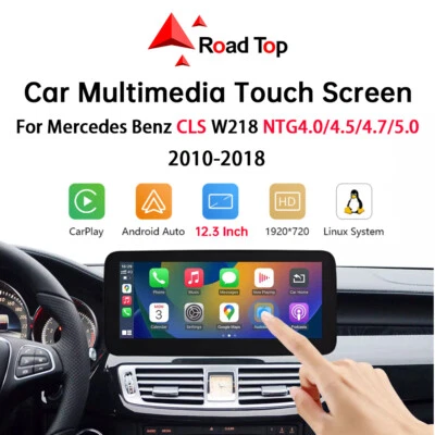 Tela sensível ao toque Carplay sem fio 12,3 pol. para Benz CLS W218 NTG4.0/4.5/5.0 2010-2018 - Imagem 1 de 4