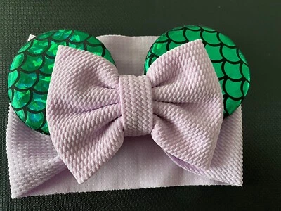 Disney Mickey/Minnie Mouse Orejas Elásticas Cabeza Envoltura para Bebés 3-18 Meses Usado en Excelente Condición Foto 1 de 2