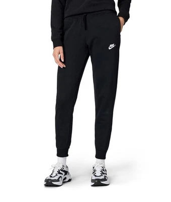Nike Women's Sportswear Club Fleece Mid-Rise Joggers Black Size L NWT - Image 1 of 4