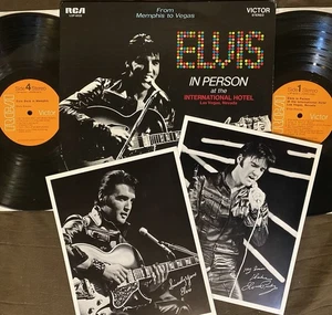 ELVIS PRESLEY From Memphis to Vegas Orig.  1969 2-LP w/ Errors & Photos TOP NM - Picture 1 of 10