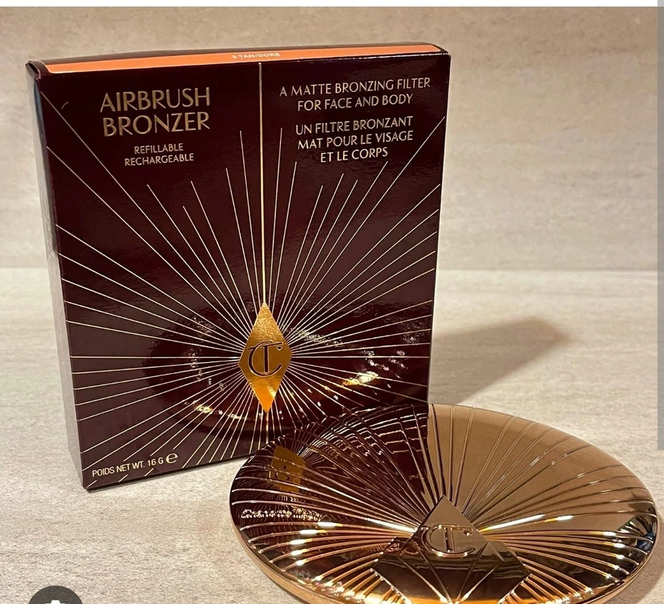 Charlotte Tilbury Air Brush Bronzer Neu Medium sun kissed Teint Goldkassette  - Bild 1 von 1