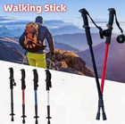 1pc Foldable Ultralight Trekking Pole Shock-Absorbing Hiking Stick - NEW