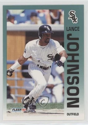 1992 Fleer Lance Johnson #87 - Image 1 of 2
