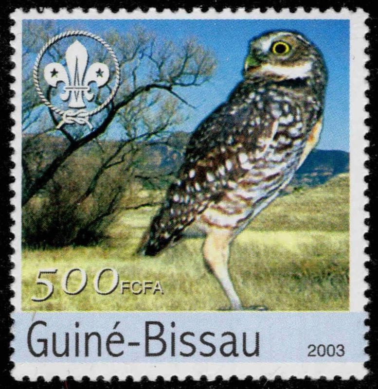 GUINEA BISSAU Mi 2043 - Thailandia '03 Scout Jamboree "Burrowing Owl" (pc33550+) — 第 1/1 张图片
